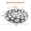 JOEJOY Dog Beds Large Sized Dog - Washable Furry Pet Beds, Round Orthopedic Corduroy Fleece Puppy Beds with Removable Zipper Cover - 3 of 4