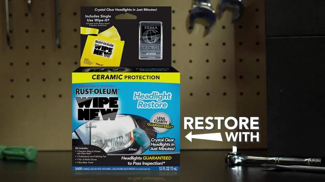 As Seen on TV Wipe New Headlight Restore Automotive Glass Cleaner, 2 of 6, play video