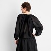 Women's Balloon Long Sleeve Flowy Sheer Boho Top - Future Collective - 2 of 3
