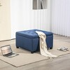 Aghana Digitals Blue Linen-Touch Storage Ottoman Bench with Button Tufting, Flip Top & Secure Hinge - 2 of 4