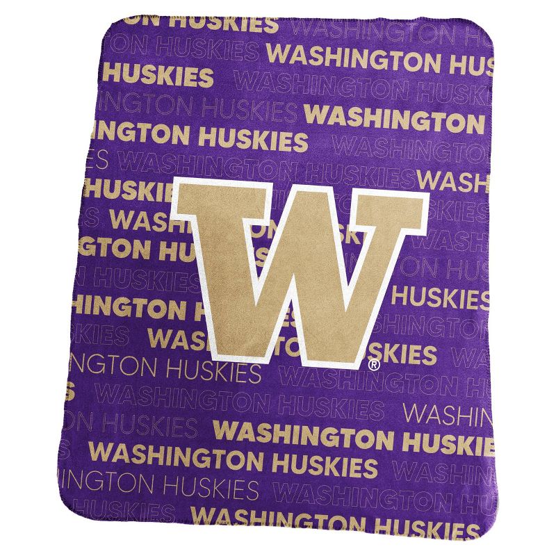 NCAA Washington Huskies Classic Throw Blanket, 1 of 2