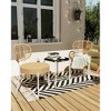 3 Piece Patio Bistro Set, Outdoor Wicker Chairs with Table, Rattan Patio Furniture Set for Outdoor, Patio, Deck, Backyard - 3 of 4