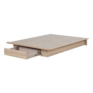 Queen Primo Platform Bed with Storage, No Box Spring Needed - South Shore - 1 of 4