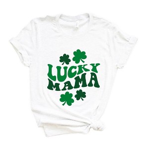 Simply Sage Market Women's Lucky Mama Clovers Short Sleeve Graphic Tee - 1 of 4