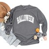 Simply Sage Market Varsity Halloween Garment Dyed Long Sleeve - 3 of 4