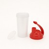 Amber Fight Gear Shaker Bottle with Cyclone Cap - BPA-Free, Durable, Leak-Proof, Easy Clean, Portable Protein Mixer for Gym, Sports, Supplements - Red - 3 of 3