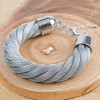 West Coast Jewelry Stainless Steel Twisted Mesh Bracelet - image 3 of 3