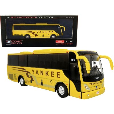 TEMSA TS 35E Coach Bus Yellow Yankee Trails The Bus & Motorcoach  Collection 1/87 Diecast Model by Iconic Replicas