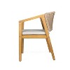 Christopher Knight Home Ernest Outdoor Rustic Rope Weave Upholstered Dining Chairs(Set of 2) - 4 of 4