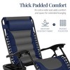 Best Choice Products Oversized Padded Zero Gravity Chair, Folding Outdoor Patio Recliner w/ Side Tray - 4 of 4