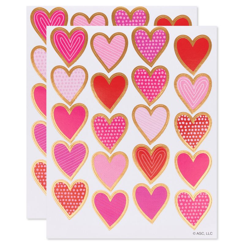 2ct Sheets Big Heart Stickers, 3 of 7
