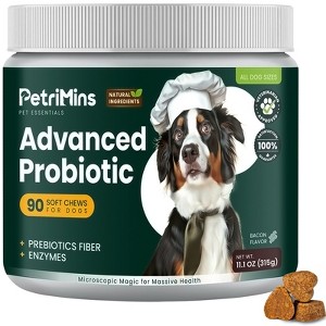 Advanced Probiotic for Dogs, Supports Digestive, Immune & Gut Health, 6 Strains of Probiotics, Inulin, Enzyme Blend, 90 ct - 1 of 4