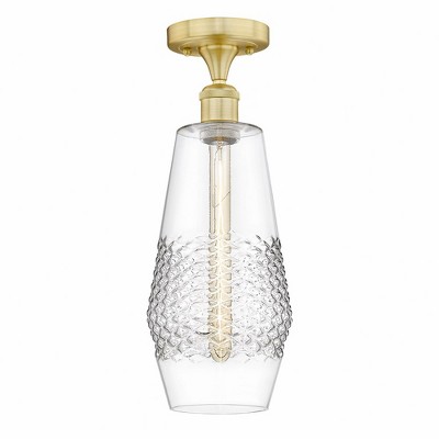 Windham - 1 Light Flush Mount In Industrial Style-16.75 Inches Tall and 7 Inches Wide