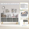 BABYYER Kids Bookshelf, Storage Organizer with 3 Collapsible Fabric Drawers, Book and Toy Display Rack for Playroom, Bedroom and Hallway - 2 of 4