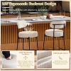 DYHOME Bar Stools Set of 4, 24 Inches Counter Height Kitchen Bar Stools with Back, Modern Metal Tall Bar Stools for Kitchen Island - 3 of 4