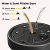 East Oak Patio Heater Sand or Water Box Black - 2 of 4