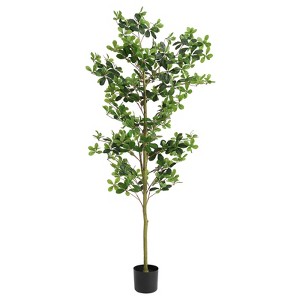 Gulches Domestic tung tree 180cm ground flower decoration artificial green plant wholesale manufacturers 1pcs/set - 1 of 4
