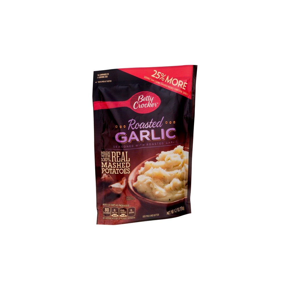 UPC 016000461475 product image for Betty Crocker Mashed Potato Roasted Garlic Pouch 4.7 oz | upcitemdb.com