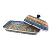 Blue Rose Polish Pottery A65 Ceramika Artystyczna Butter Dish - 2 of 2