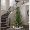 Puleo 7.5' Pre-lit Natural Fir Artificial Christmas Tree with Clear Lights - 2 of 4