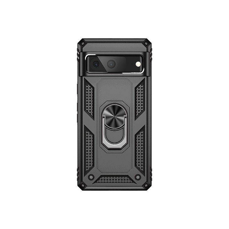 Saharacase Military Kickstand Series Black Holster for Google Pixel 7 (CP00379), 1 of 9