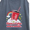Women's - Coca-Cola - Have A Coke And A Smile Graphic Racerback Tank - 2 of 4