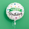 Round Happy Birthday Foil Balloon White - Spritz™ - 2 of 4
