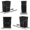 Garvee 1×30 QT Garbage Waste Recycling Bin - Pull-Out Trash Can with Full Extension Slides, Space-Saving Design - 3 of 4