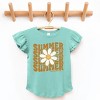 The Juniper Shop SmileyWorld Summer Wave Stacked Flutter Sleeve Tee - 3 of 4