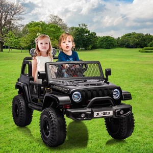 24V 7A Kids Ride On Truck Car, Electric Vehicles for Toddles, Powered Riding On Cars with Remote Control, 4 Wheeler Suspension, Led Lights, Music - 1 of 4
