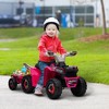 Aosom Kids ATV Quad Car with Back Trailer, 6V Kids Electric Car with Forward Backward Function for Toddlers Ages 18-36 Months - 3 of 4