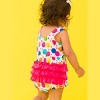 RuffleButts Baby/Toddler Knit Tie Shoulder Bubble Romper - 4 of 4