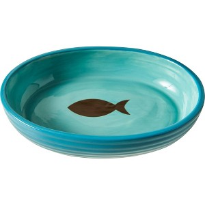 Spot - Elegance Ribbed Stoneware - Cat Dish - 1 of 1