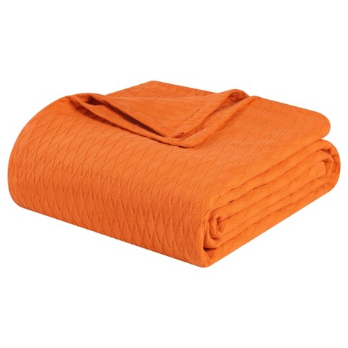 Orange discount twin blanket