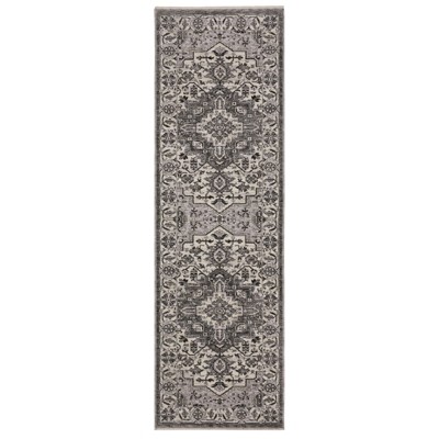 Oriental Weavers Chamberlain CH10L Grey/ Ivory Indoor Area Rug - 2'3" x 7'6"