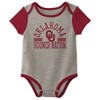 NCAA Oklahoma Sooners Infant Boys' 3pk Bodysuit - 2 of 4