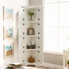 CAVINAS 72" Trigular Corner Bathroom Storage Cabinet,Freestanding Cabinet with 4 Shelves for Living Room,Kitchen,Bedroom&Office - 2 of 4