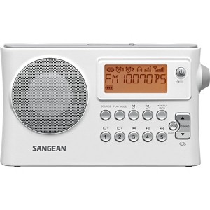 Sangean PR-D14 AM / FM-RDS Portable Radio with USB MP3 / WMA Playback (White). - 1 of 4
