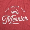 Maternity The More The Merrier Tshirt Funny Christmas Baby Pregnancy Announcement Tee - Crazy Dog Maternity T Shirt - image 2 of 4