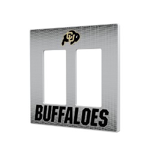 NCAA Big 12 Universities Linen Hidden-Screw Light Switch Plate for Double Rocker - 1 of 4