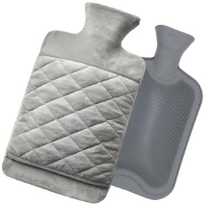EBF Home 2 Liter Hot Water Bottle with Hand Warming Pocket Hand Feet Warmer, Menstrual Cramps, Neck Shoulder Pain Relief - 1 of 4