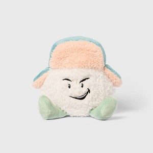 6" Snowball with Teal Hat Stuffed Plush - Gigglescape™: Polyester, 1 Year+, 0.2 lbs, 5"x5"x6" - 1 of 3