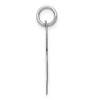 Black Bow Jewelry 14k White Gold, Ella Collection, LG Fancy Script Initial Pendant A-W - 2 of 4