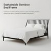 KWPZQEB Bamboo Platform Bed Frame with Tall Headboard, Wood Slat Support, No Box Spring Needed, Easy Assembly - 4 of 4