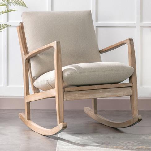 Solid wood deals glider rocker