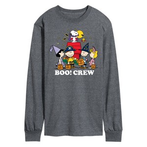 Men's - Peanuts - Boo Crew Long Sleeve Graphic T-Shirt - 1 of 4