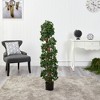 Nearly Natural 4.5-ft English Ivy Spiral Topiary Artificial Tree with Natural Trunk UV Resistant (Indoor/Outdoor) - 3 of 4