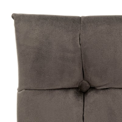 Shale Velvet Lawson Accent Chair with Black Wood Legs