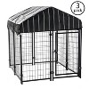Lucky Dog 4' x 4' x 4.5' Covered Wire Dog Fence Kennel Pet Play Pen (3 Pack) - 3 of 4
