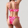 Anna-Kaci Women's Colorful Print Bikini Set with Crisscross Front Top and Adjustable Side Tie Bottoms - 4 of 4